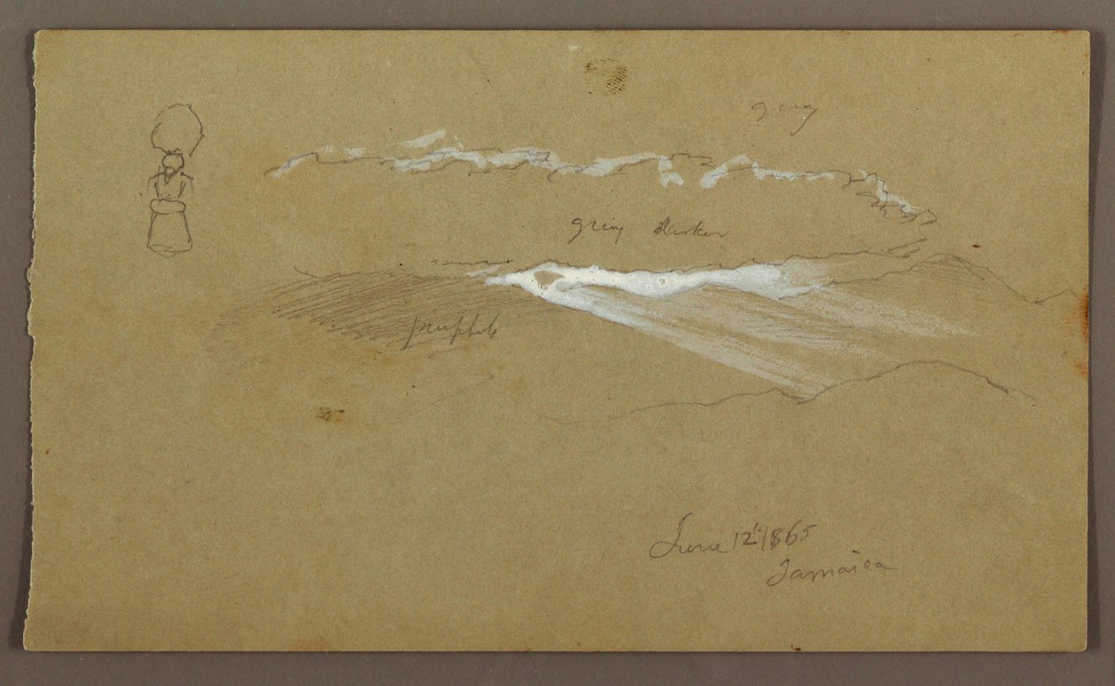 Rysunek, niebo, postać, 12 czerwca 1865 r. autorstwa Frederic Edwin Church