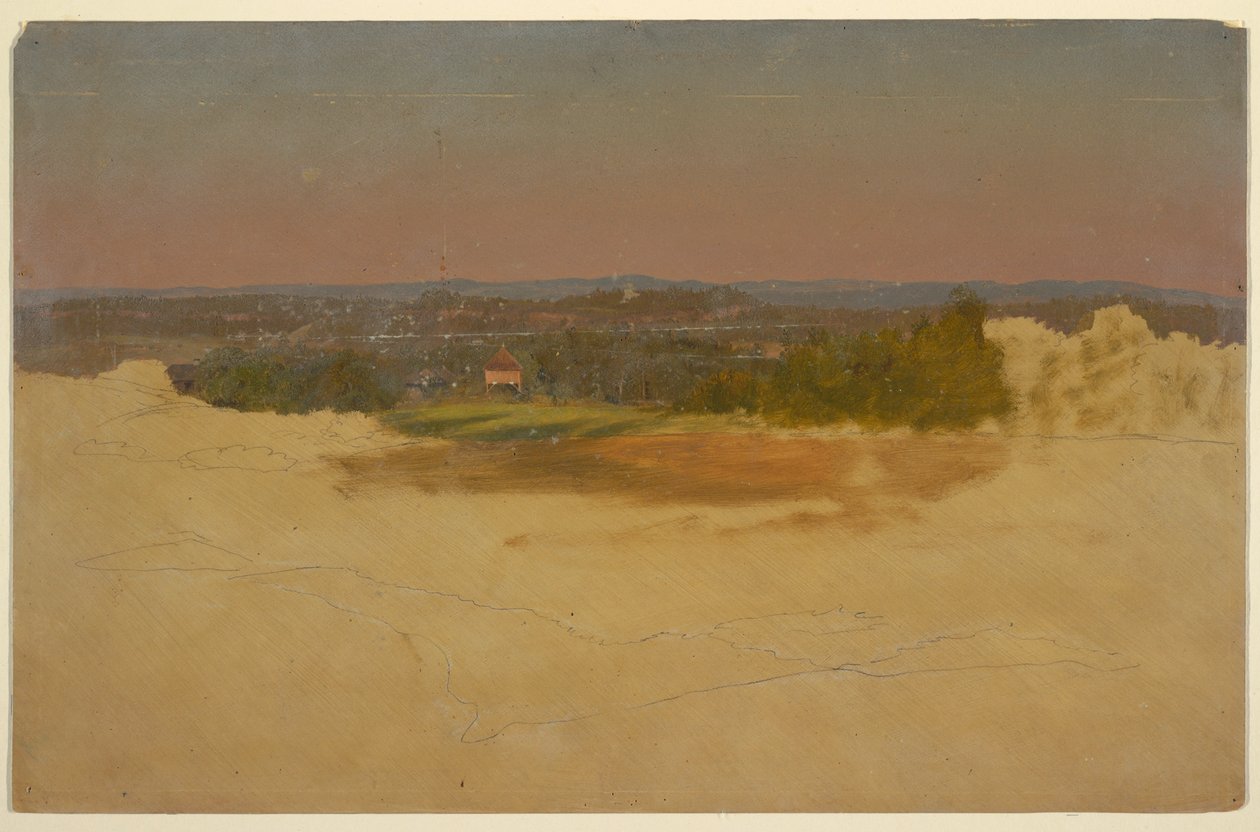 Rysunek, Pejzaż południowoamerykański, 1857 autorstwa Frederic Edwin Church