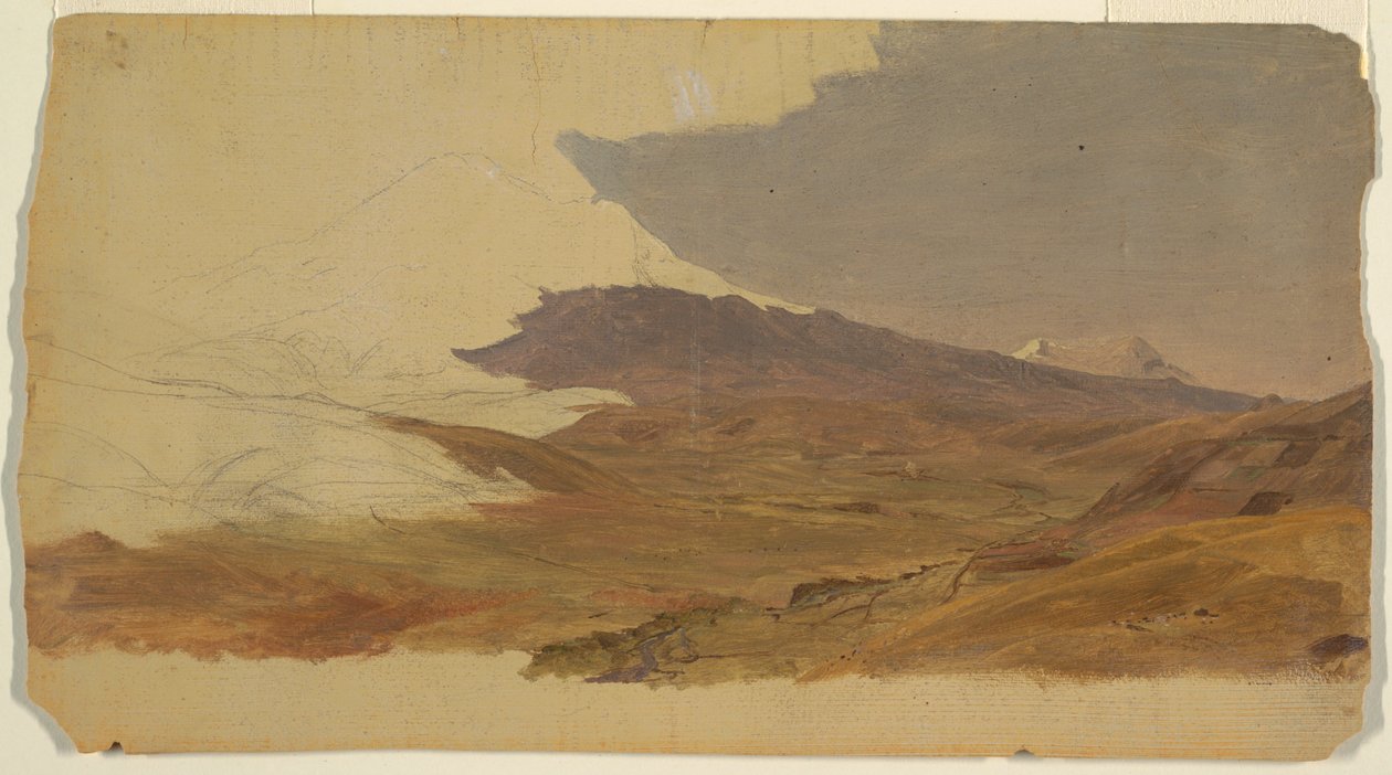 Ekwador, góry (prawdopodobnie Chimborazo) autorstwa Frederic Edwin Church
