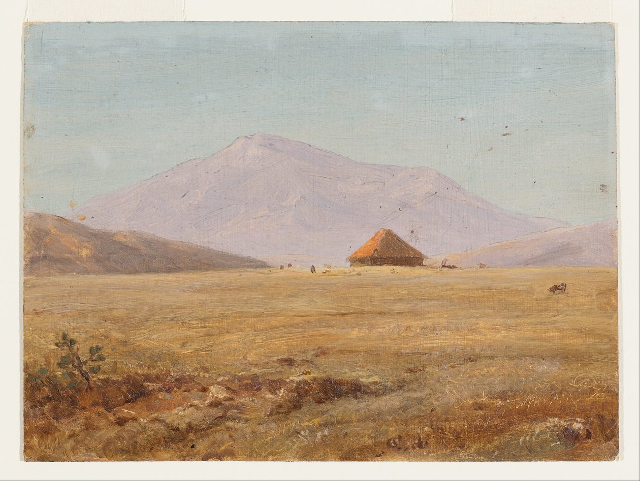 Ekwador , górski płaskowyż z chatą autorstwa Frederic Edwin Church