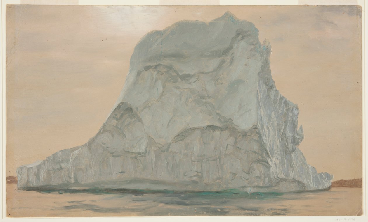 Szara góra lodowa autorstwa Frederic Edwin Church