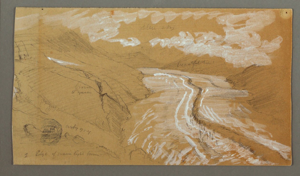 Lodowiec Aletsch, Alpy Berneńskie, Szwajcaria autorstwa Frederic Edwin Church