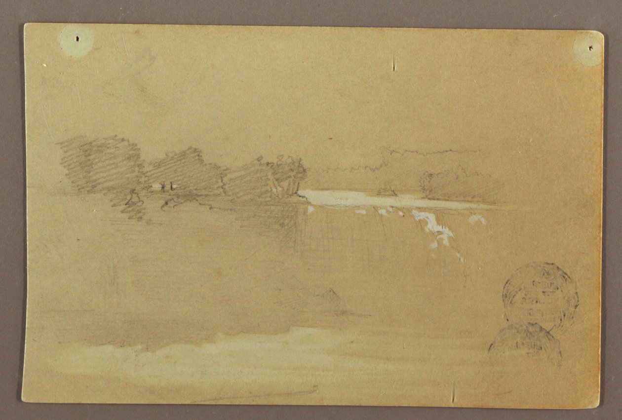 Hennequin Point i American Falls, rzeka Niagara autorstwa Frederic Edwin Church
