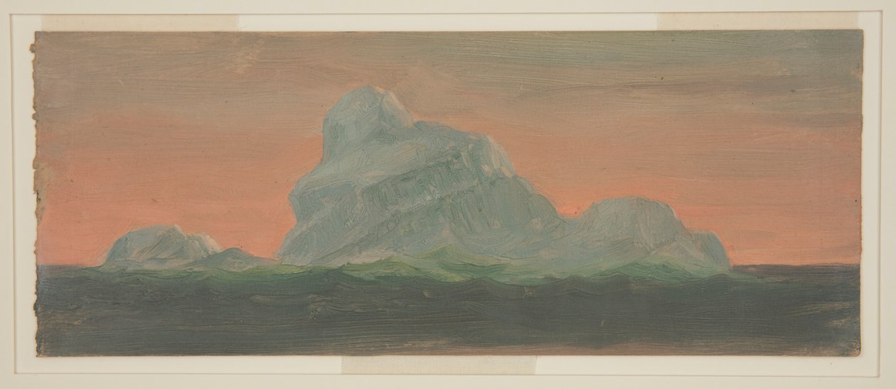 Góra lodowa na tle wieczornego nieba autorstwa Frederic Edwin Church