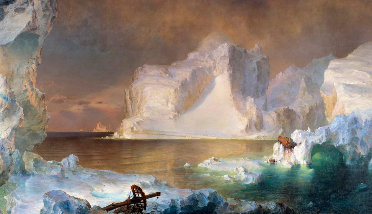 Góry lodowe autorstwa Frederic Edwin Church