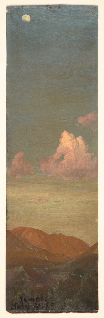 Krajobraz przy świetle księżyca, Jamajka autorstwa Frederic Edwin Church
