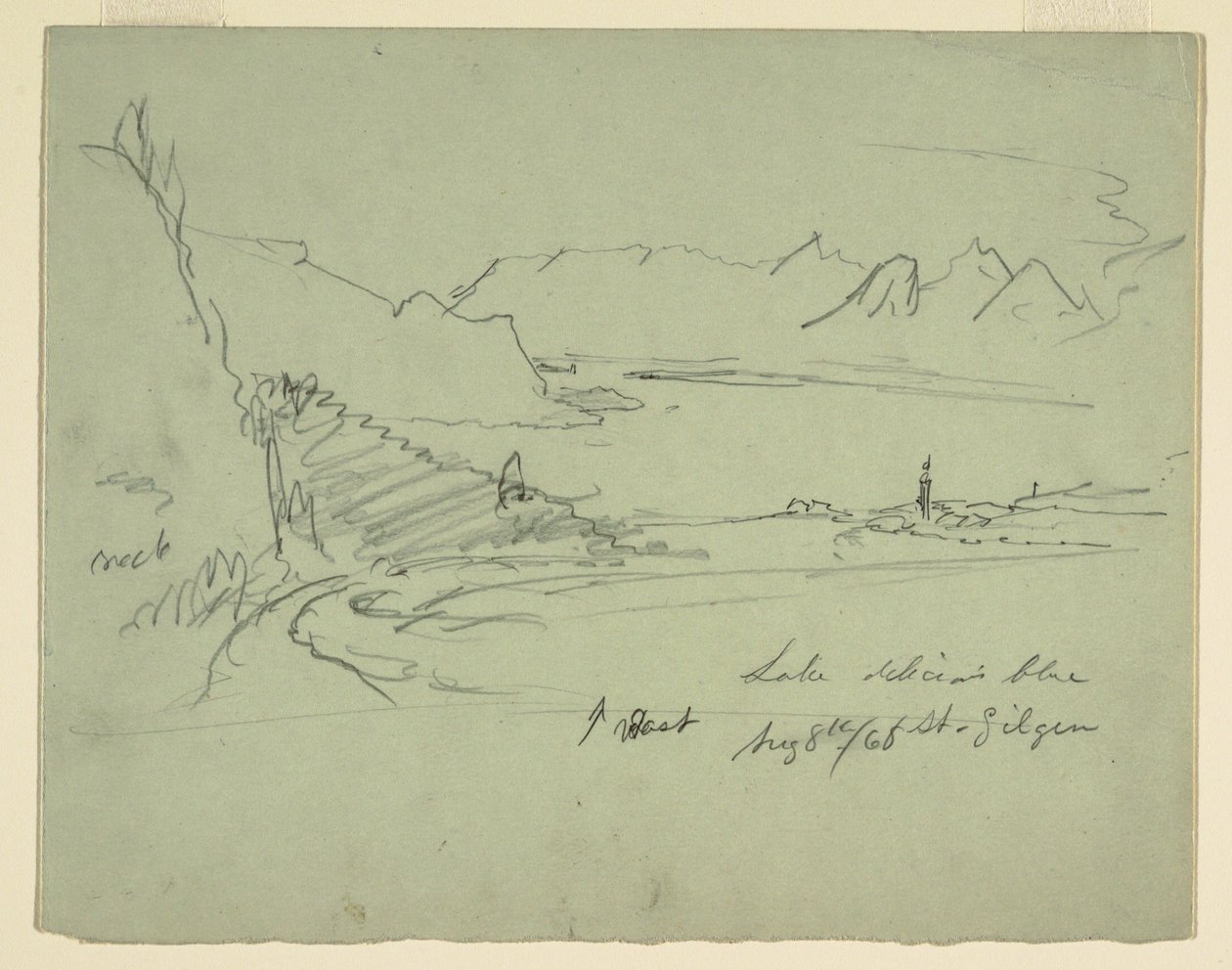 Krajobraz w Austrii, 5 sierpnia 1868 autorstwa Frederic Edwin Church