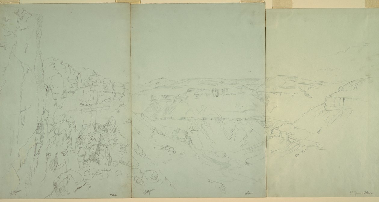 Krajobraz w El Yeman autorstwa Frederic Edwin Church