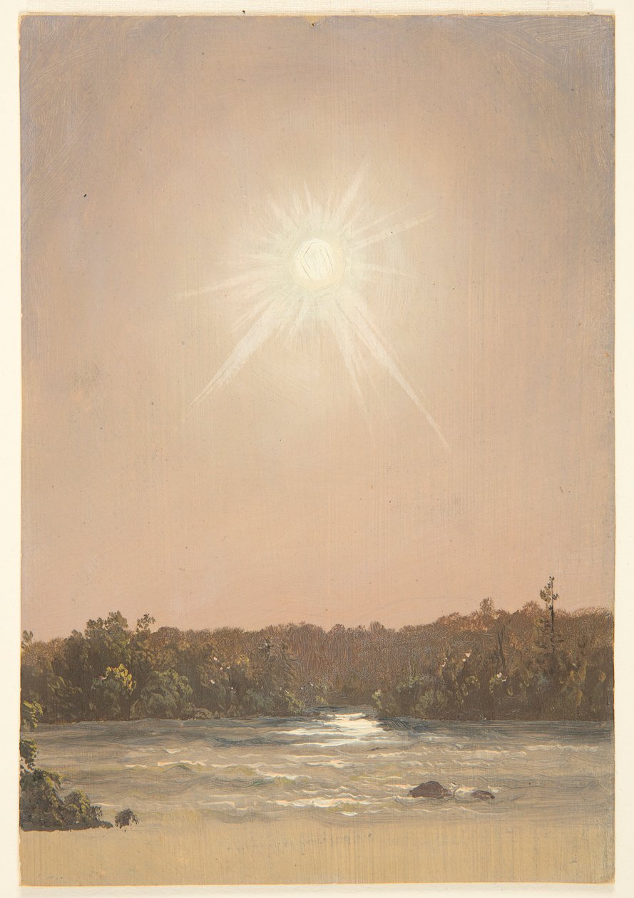 Późne popołudniowe słońce nad strumieniem autorstwa Frederic Edwin Church