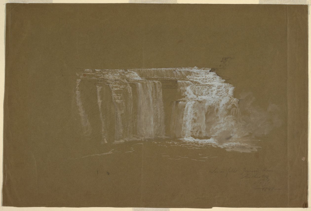 Lower Falls, Genesee River, Rochester, Nowy Jork autorstwa Frederic Edwin Church