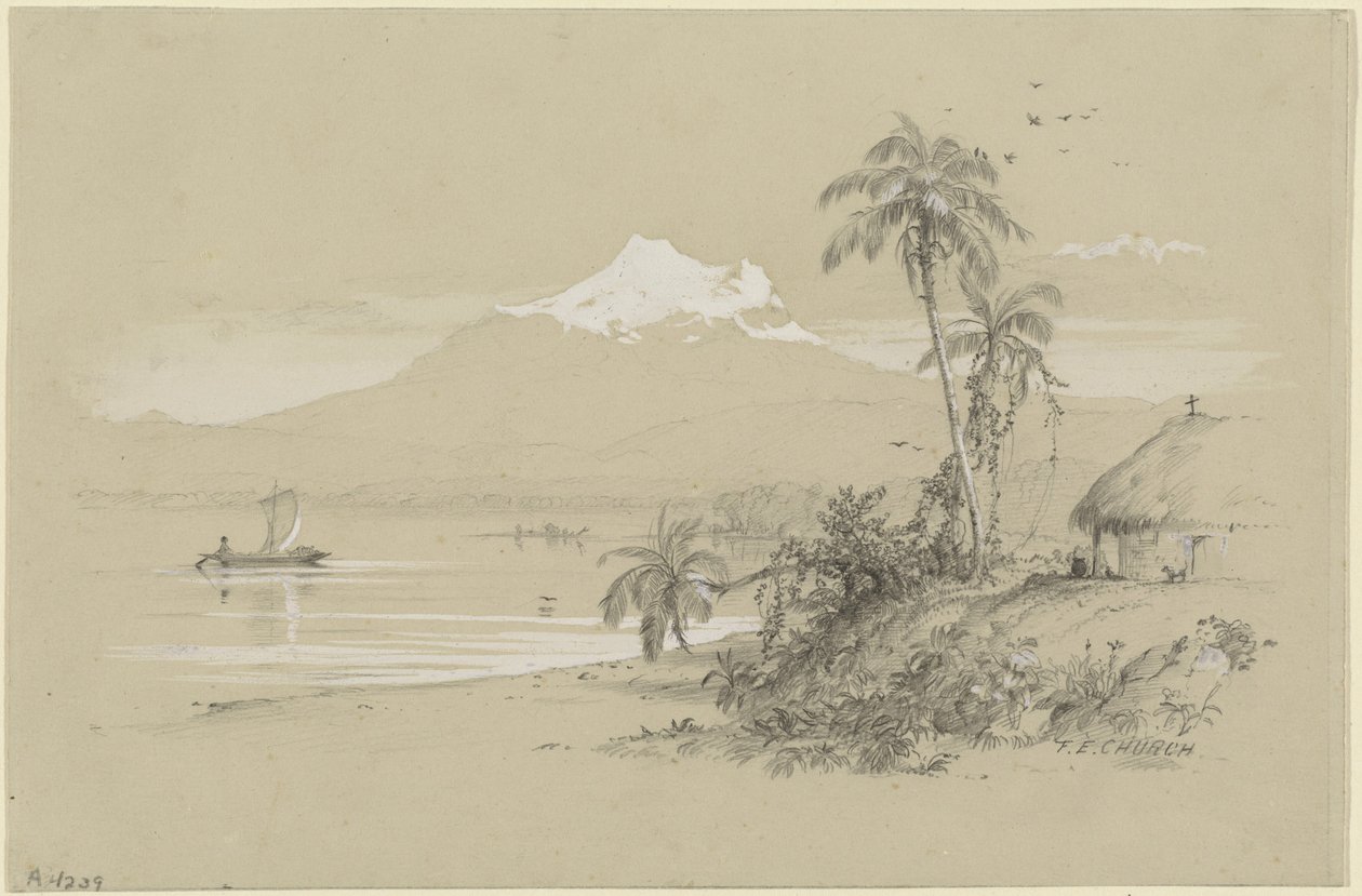 Magdalena River, Nowa Granada, Ekwador autorstwa Frederic Edwin Church