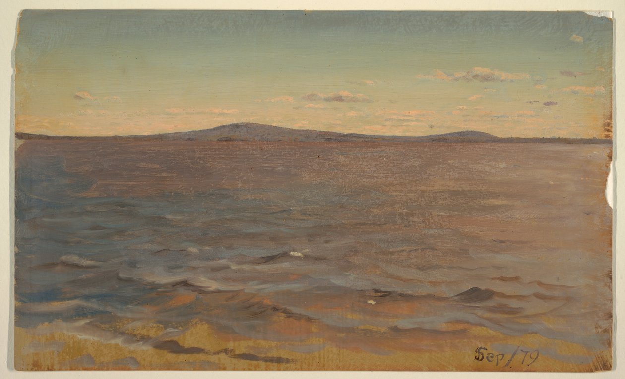 Maine, Jezioro Katahdin autorstwa Frederic Edwin Church