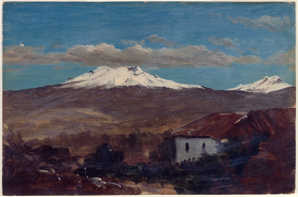 Góra Chimborazo pokazana z Riobamba, Ekwador autorstwa Frederic Edwin Church