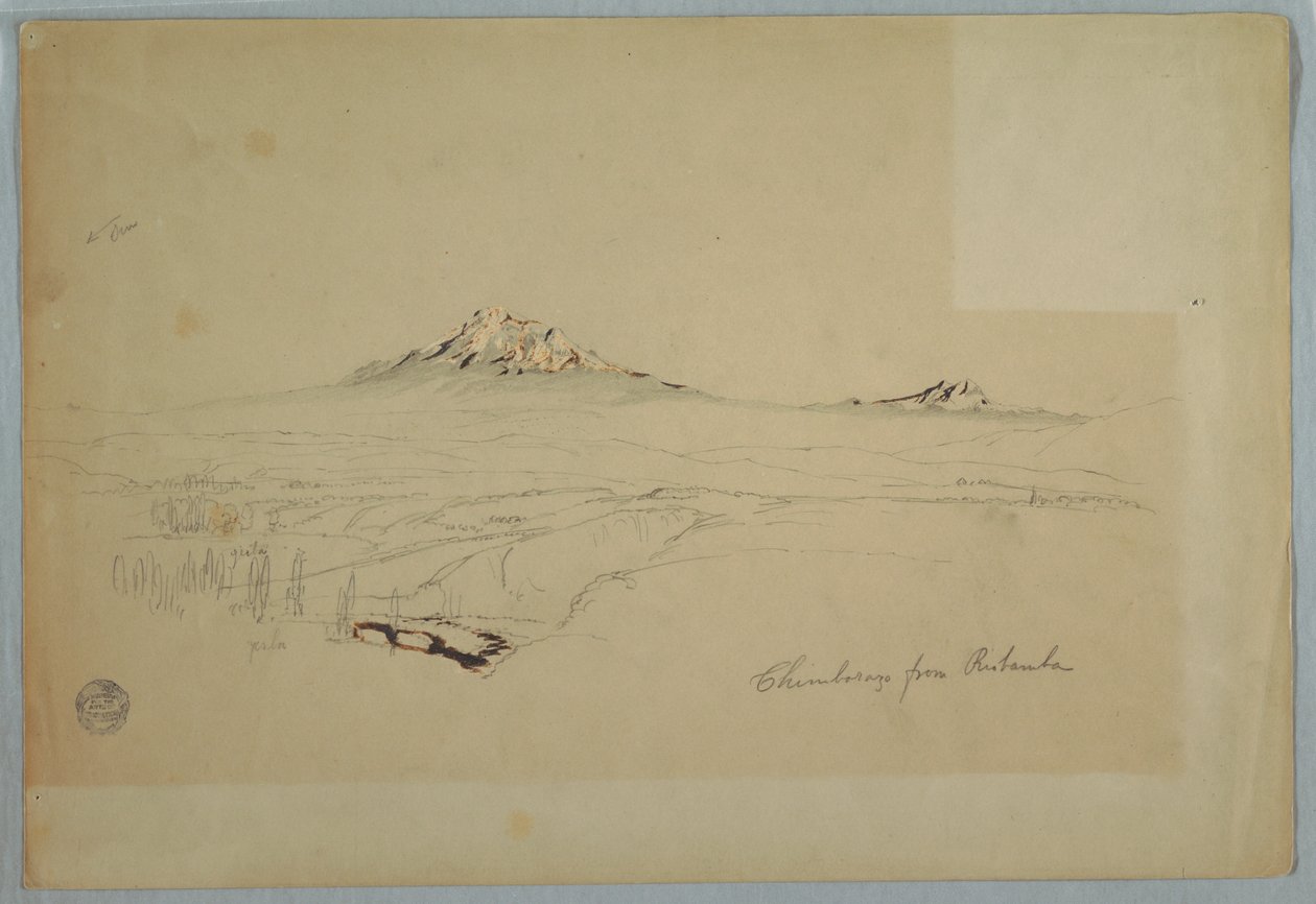 Góra Chimborazo, Widok z Riobamby, Ekwador autorstwa Frederic Edwin Church