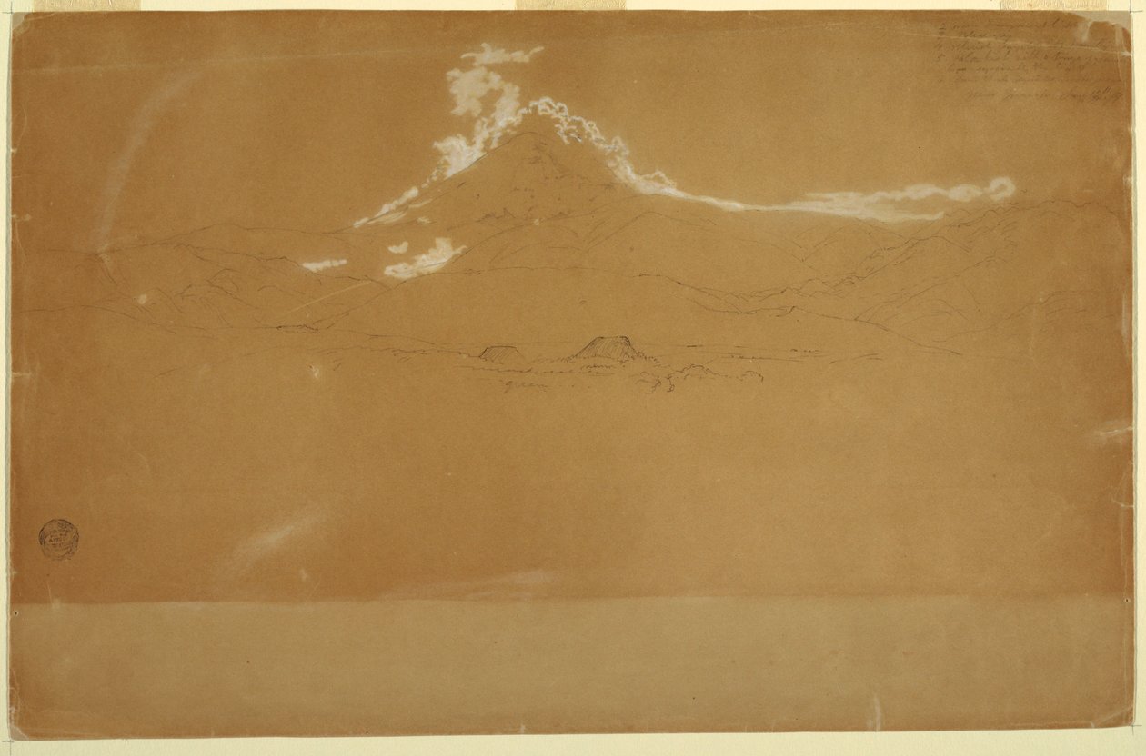 Góra Chimborazo, w pobliżu Guanojo i Guaranda, Ekwador autorstwa Frederic Edwin Church