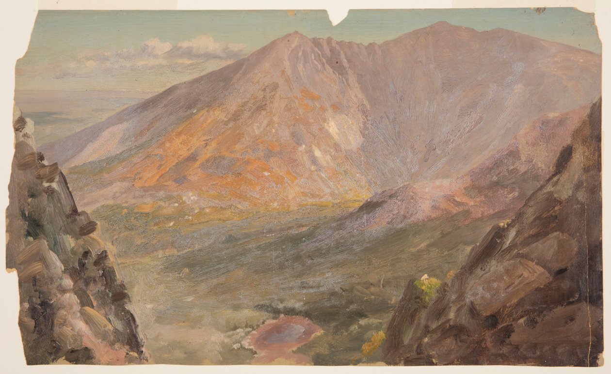 Góra Katahdin, wielki basen z góry South Turner autorstwa Frederic Edwin Church