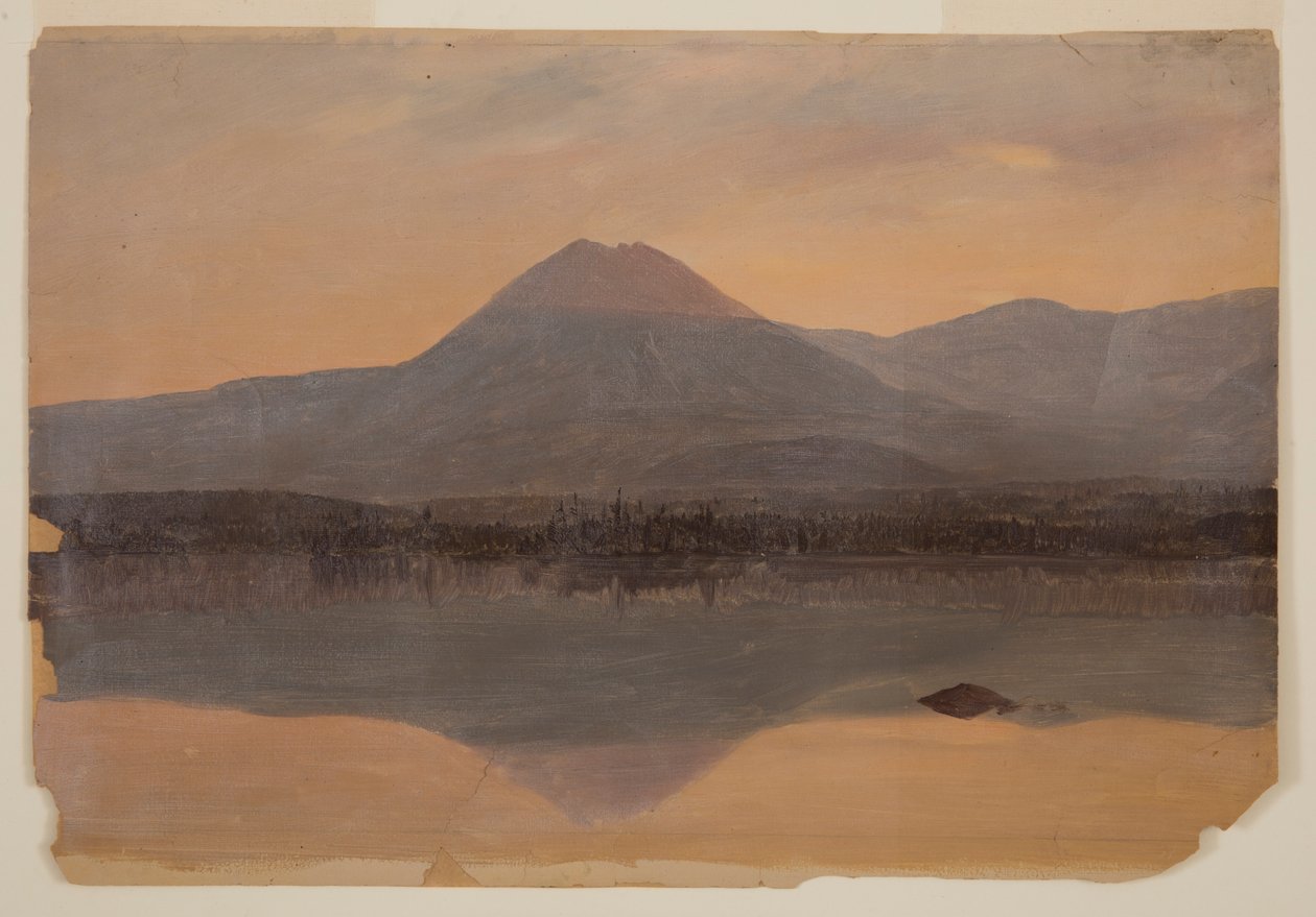 Góra Katahdin z jeziora Katahdin autorstwa Frederic Edwin Church