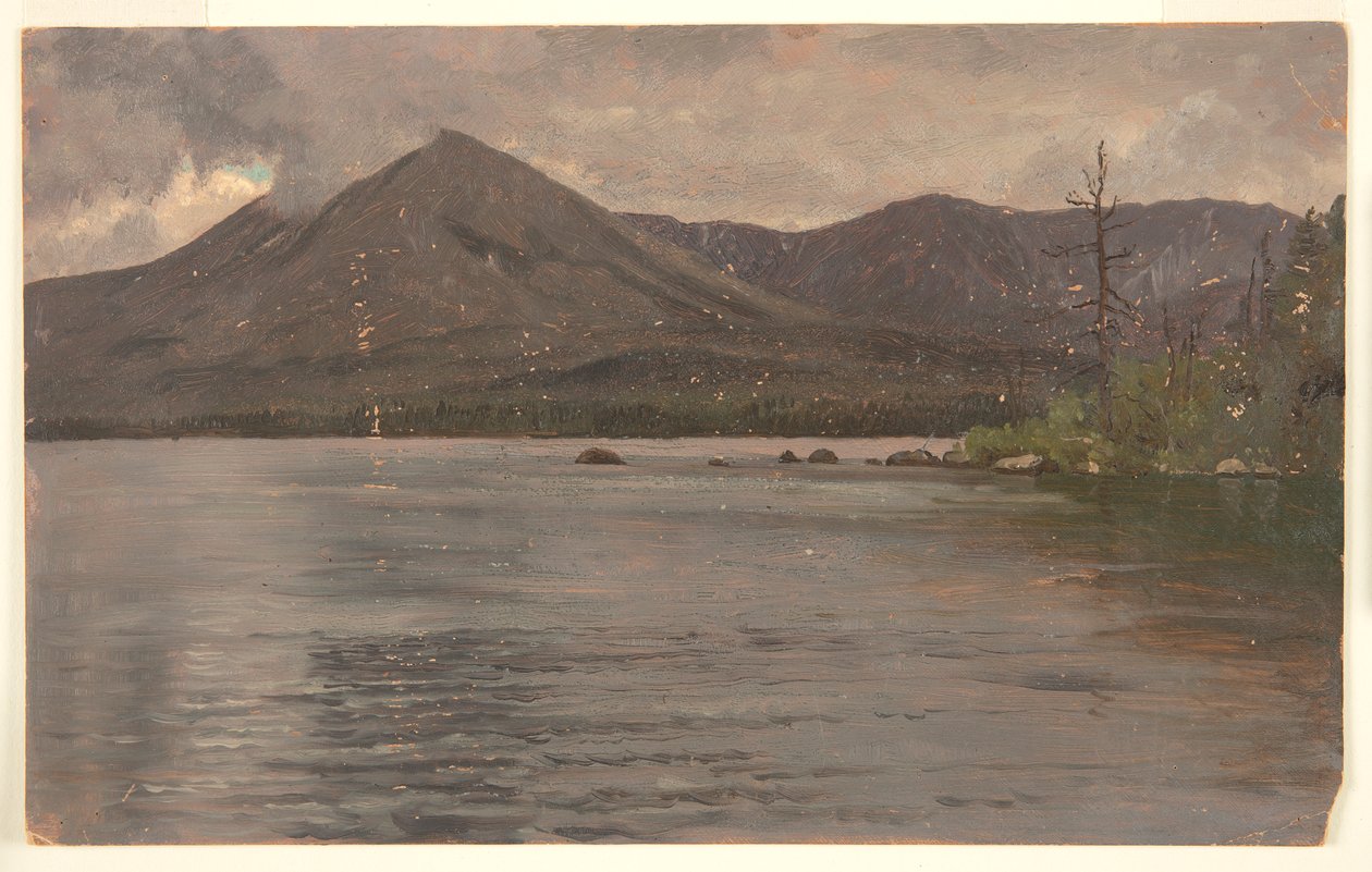 Góra Katahdin, od jeziora Katahdin autorstwa Frederic Edwin Church