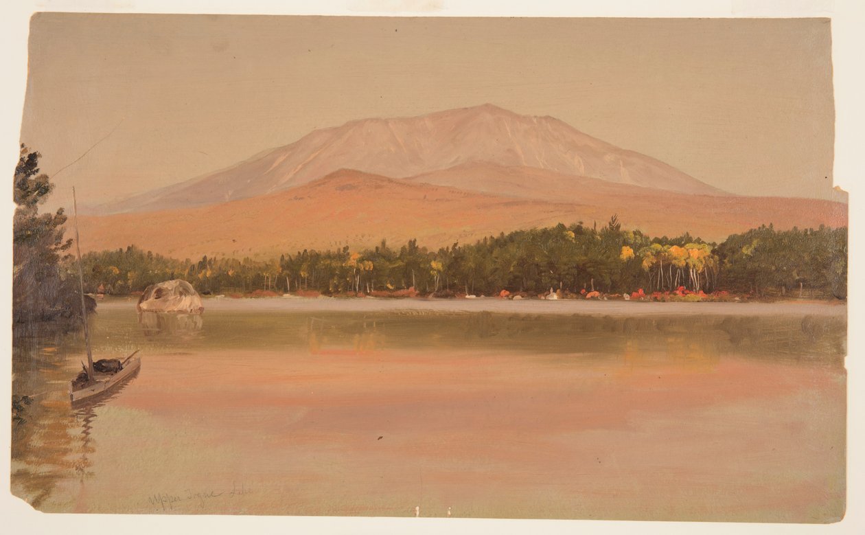 Góra Katahdin z Togue Pond autorstwa Frederic Edwin Church