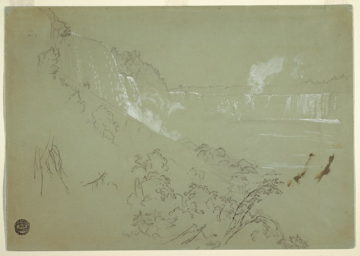 Wodospad Niagara z podstawy Prospect Point autorstwa Frederic Edwin Church