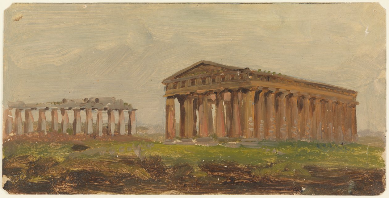 Paestum, świątynia Neptuna autorstwa Frederic Edwin Church