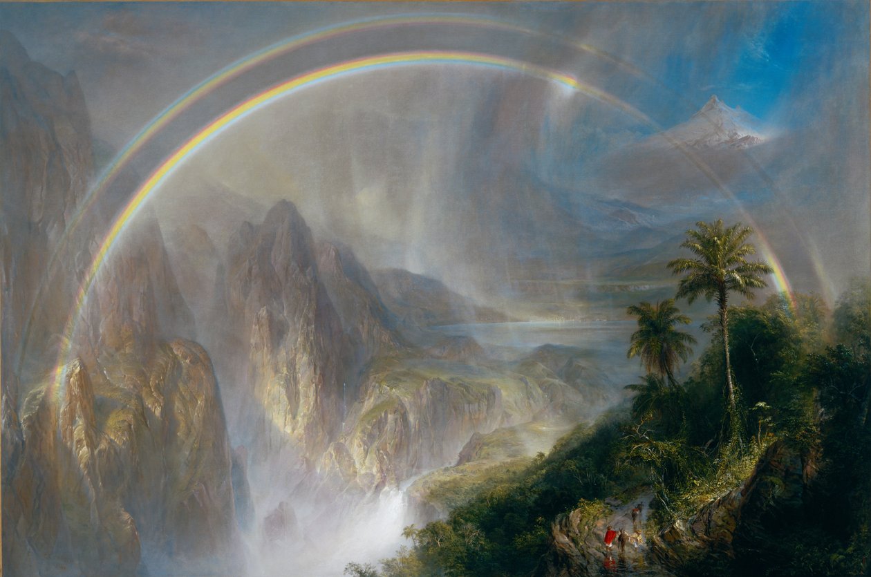 Pora deszczowa w tropikach autorstwa Frederic Edwin Church
