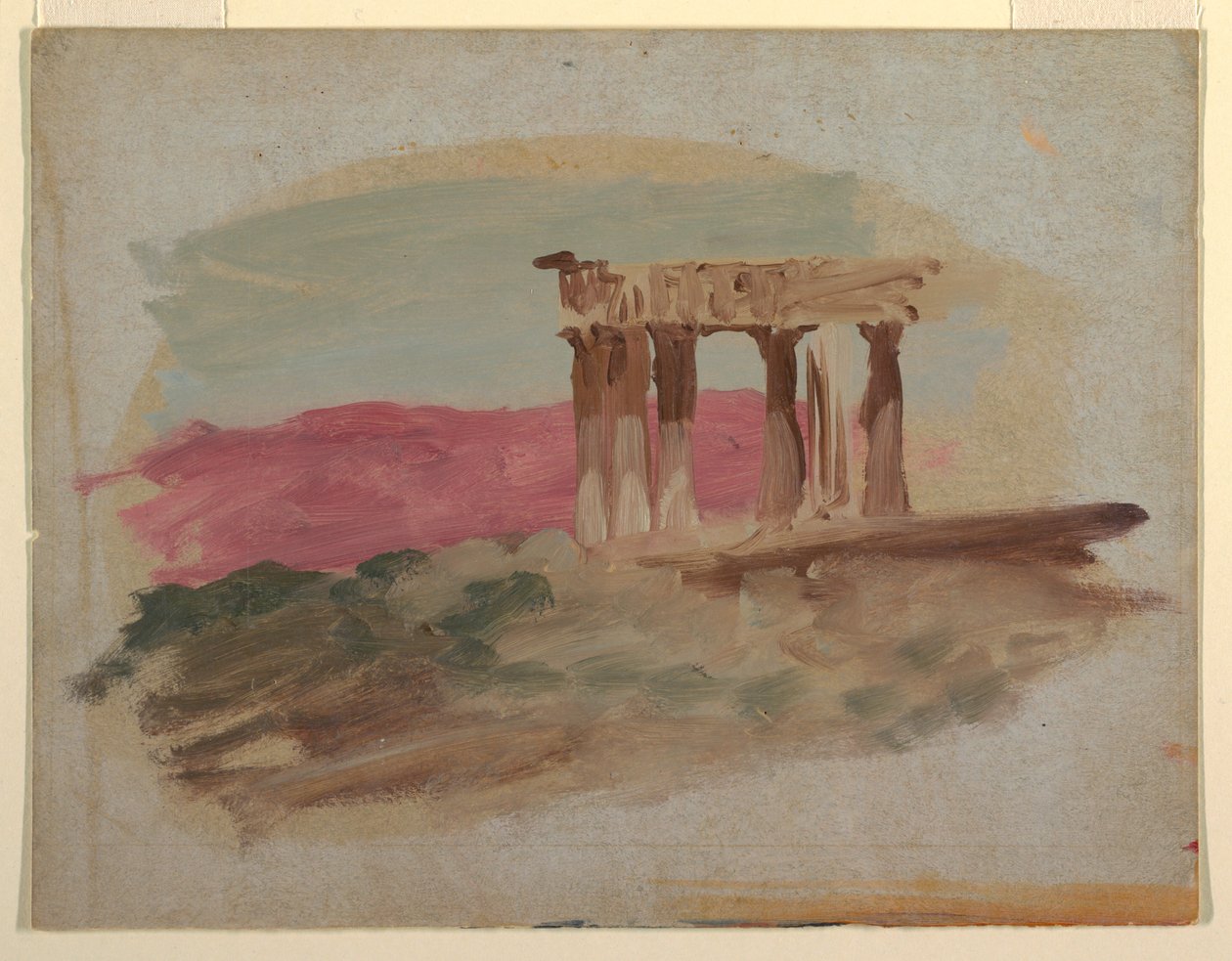 Ruiny świątyni doryckiej, Korynt autorstwa Frederic Edwin Church