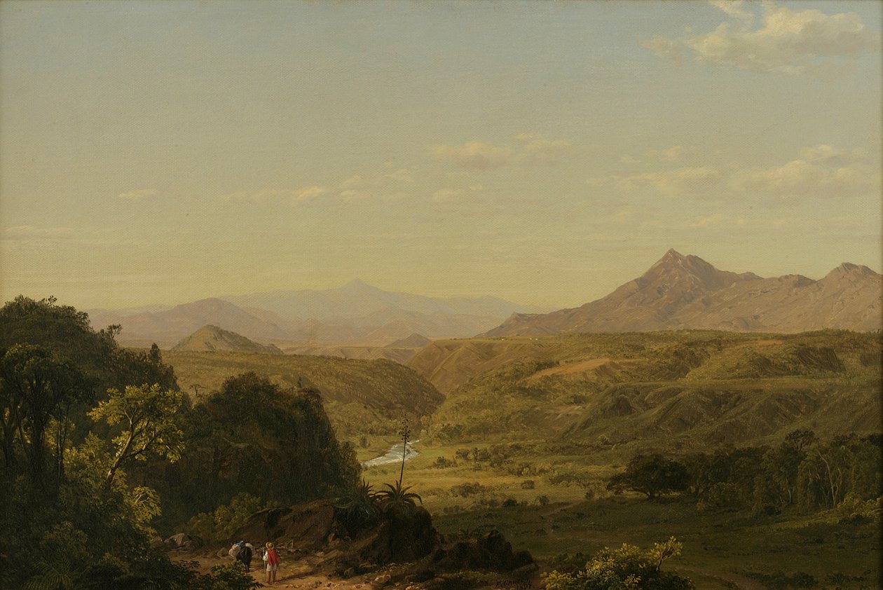 Scena wśród Andów, 1854 autorstwa Frederic Edwin Church