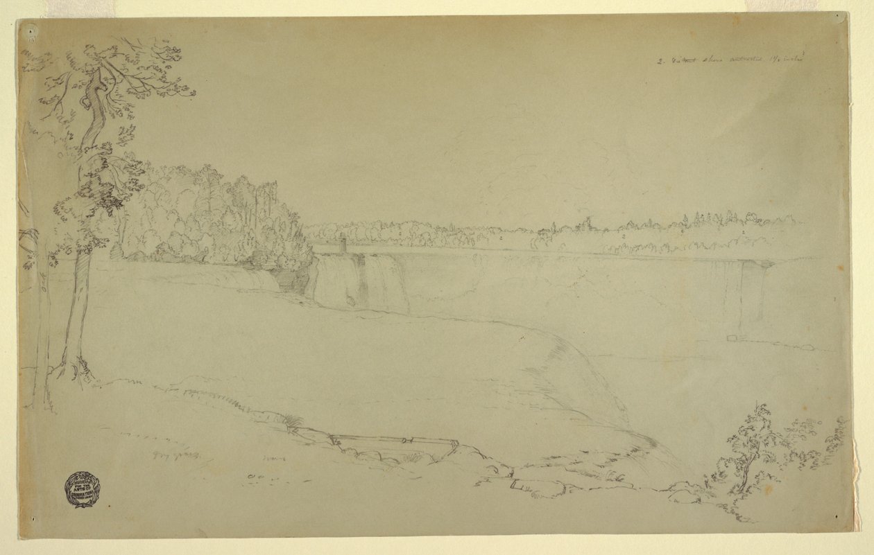 Studia. Wodospad Niagara. autorstwa Frederic Edwin Church