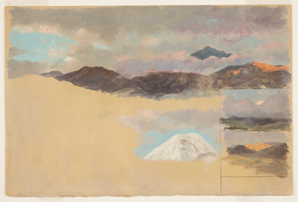Badania góry Chimborazo, Ekwador autorstwa Frederic Edwin Church