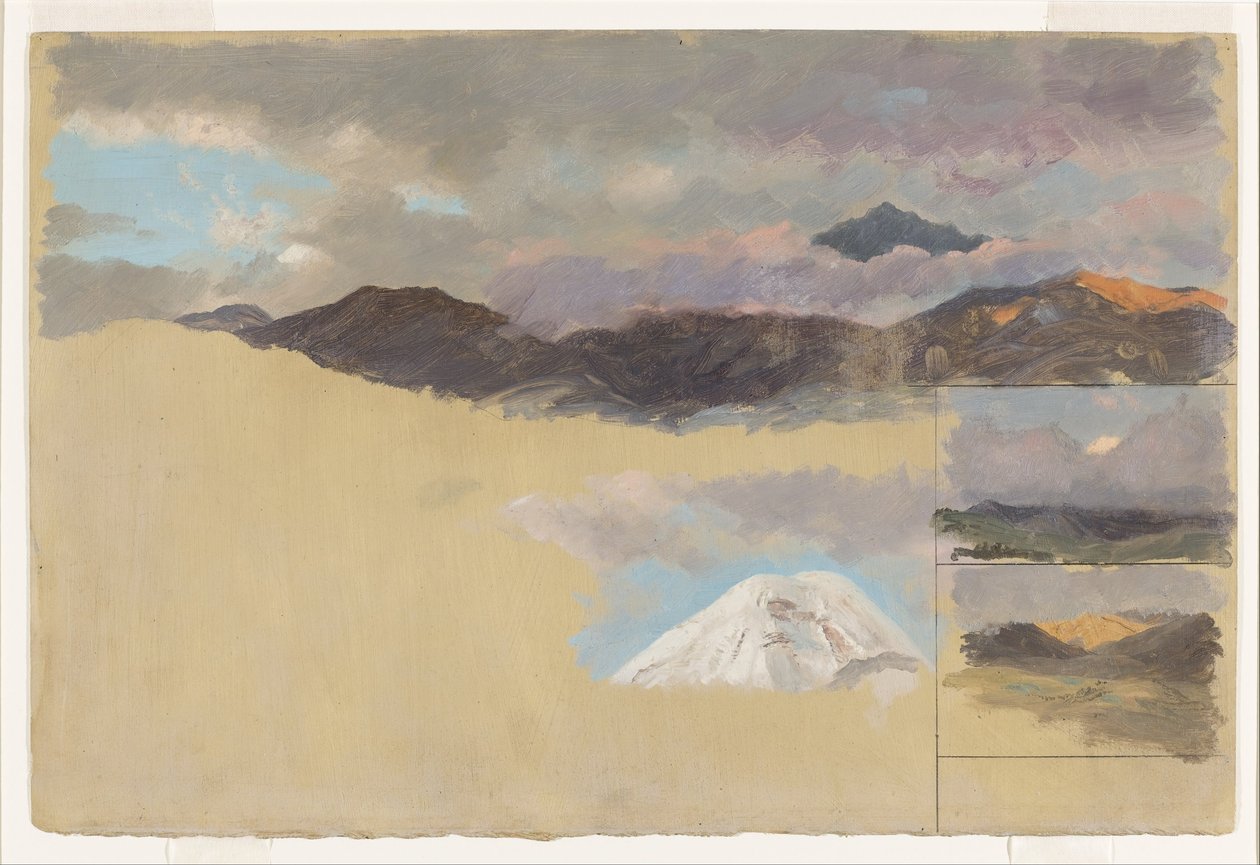 Badania góry Chimborazo w Ekwadorze autorstwa Frederic Edwin Church