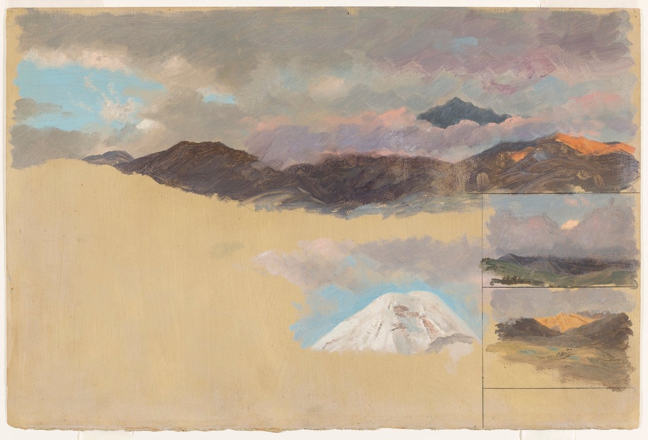 Badania góry Chimborazo, Ekwador autorstwa Frederic Edwin Church