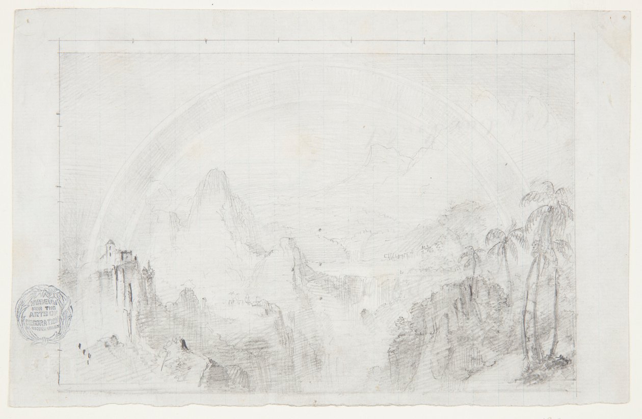 Studium do „Pory deszczowej w tropikach” autorstwa Frederic Edwin Church