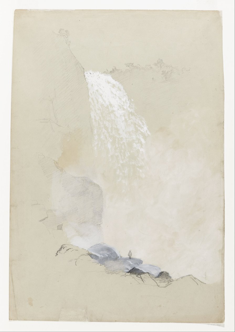 Studium wodospadu Tequendama w pobliżu Bogoty, Kolumbia autorstwa Frederic Edwin Church