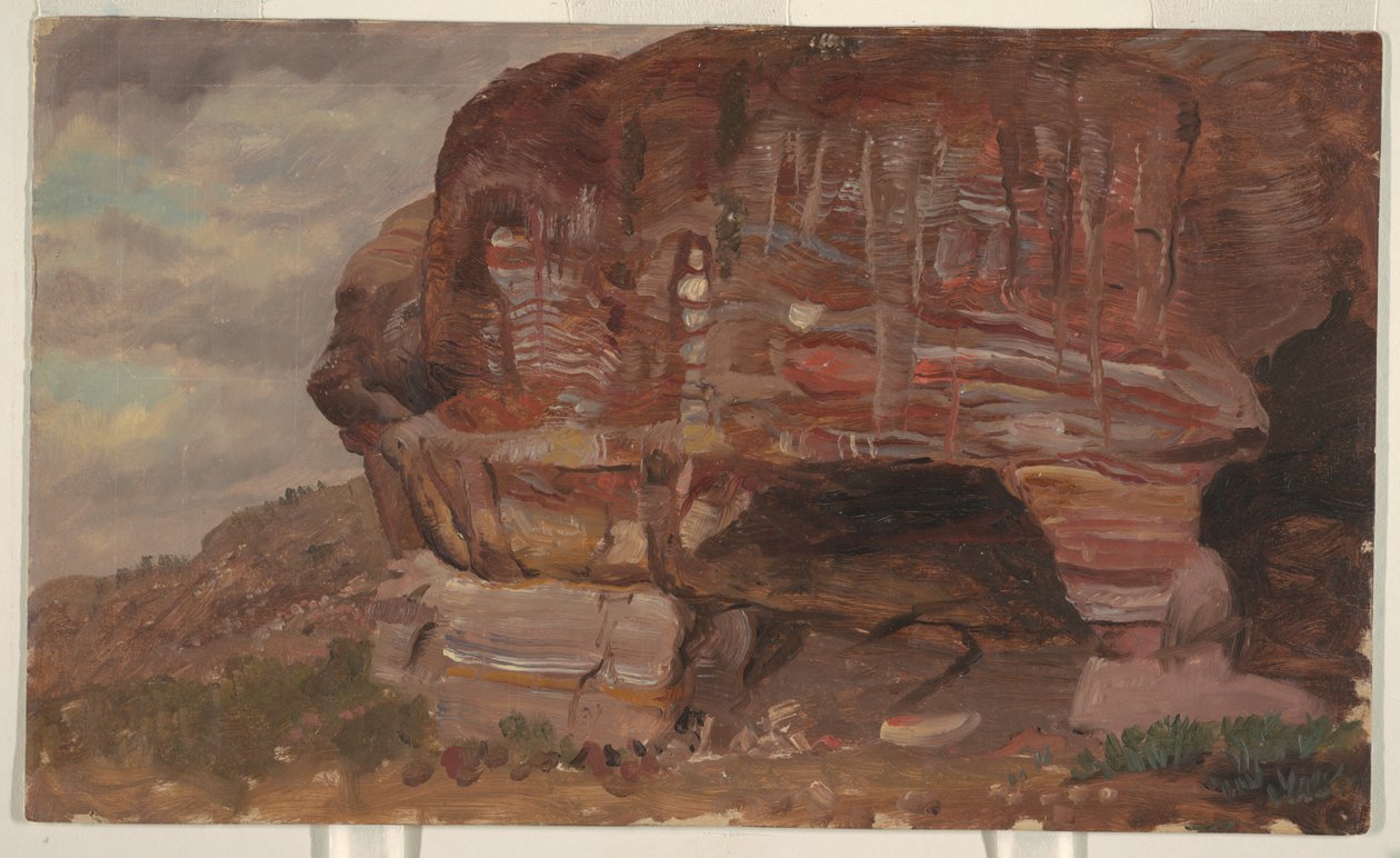 Studium zoomorficznej skały, Petra autorstwa Frederic Edwin Church