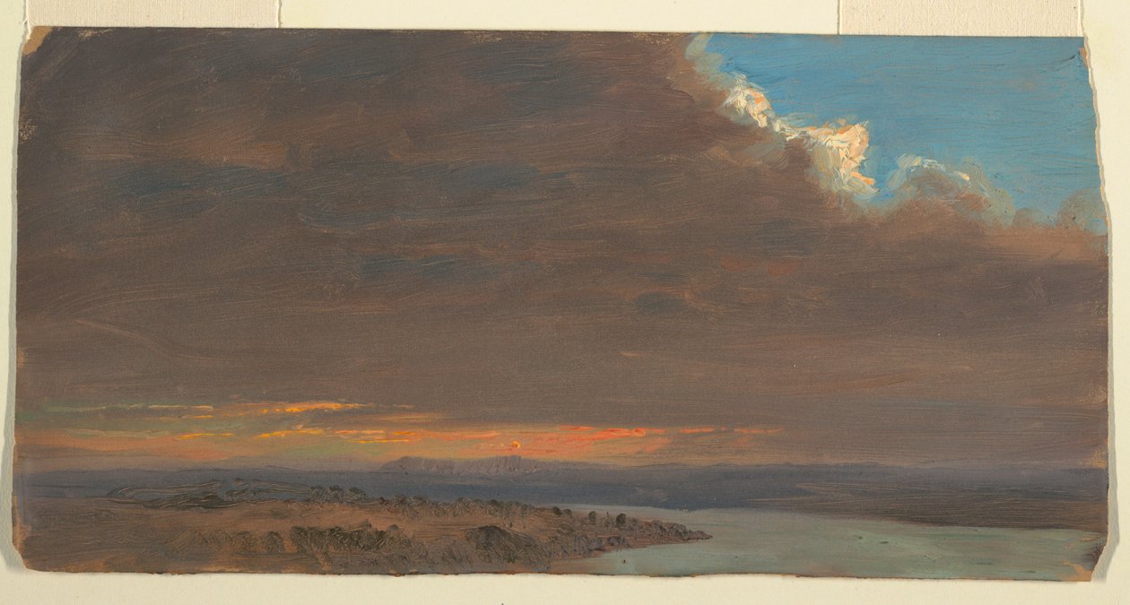 Zachód słońca, Dolina Hudson, Nowy Jork autorstwa Frederic Edwin Church