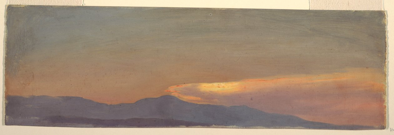 Badanie chmury o zachodzie słońca autorstwa Frederic Edwin Church