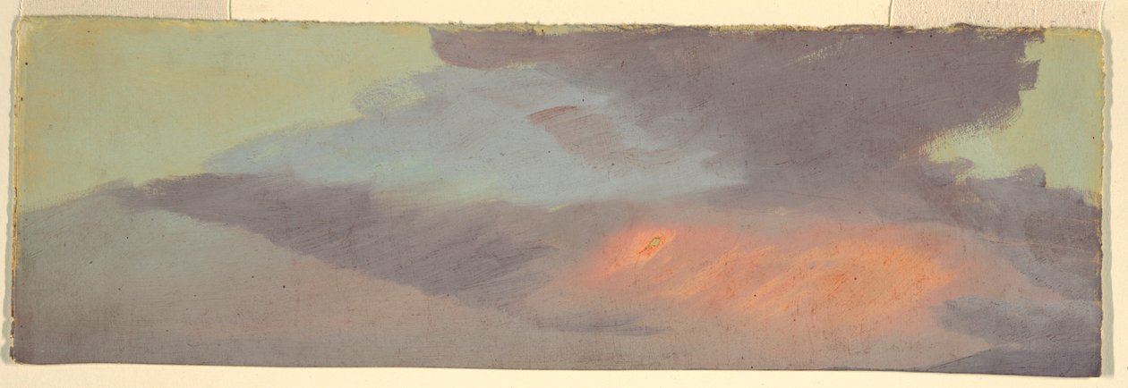 Badanie chmury o zachodzie słońca autorstwa Frederic Edwin Church