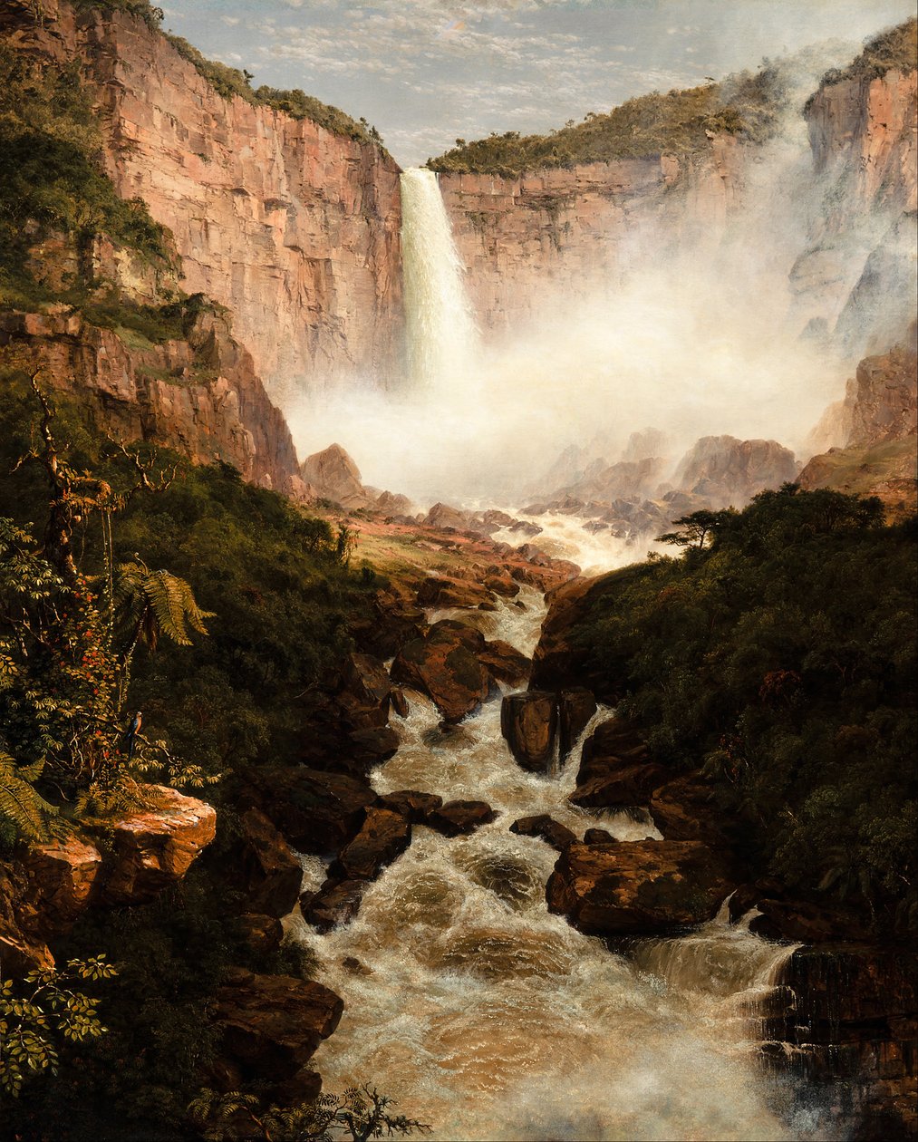 Wodospady Tequendamy w pobliżu Bogoty w Nowej Granadzie autorstwa Frederic Edwin Church