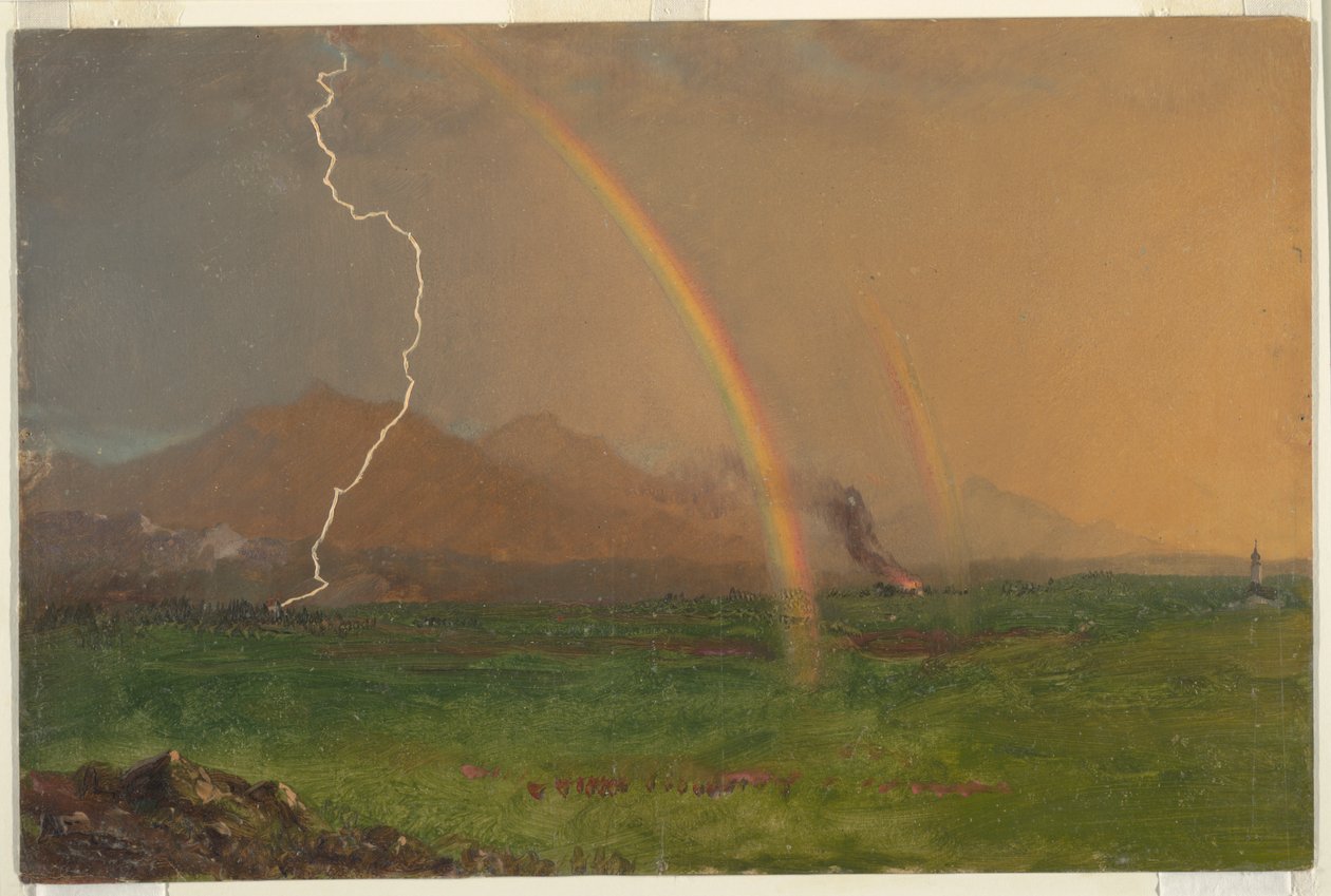 Burza w Alpach autorstwa Frederic Edwin Church
