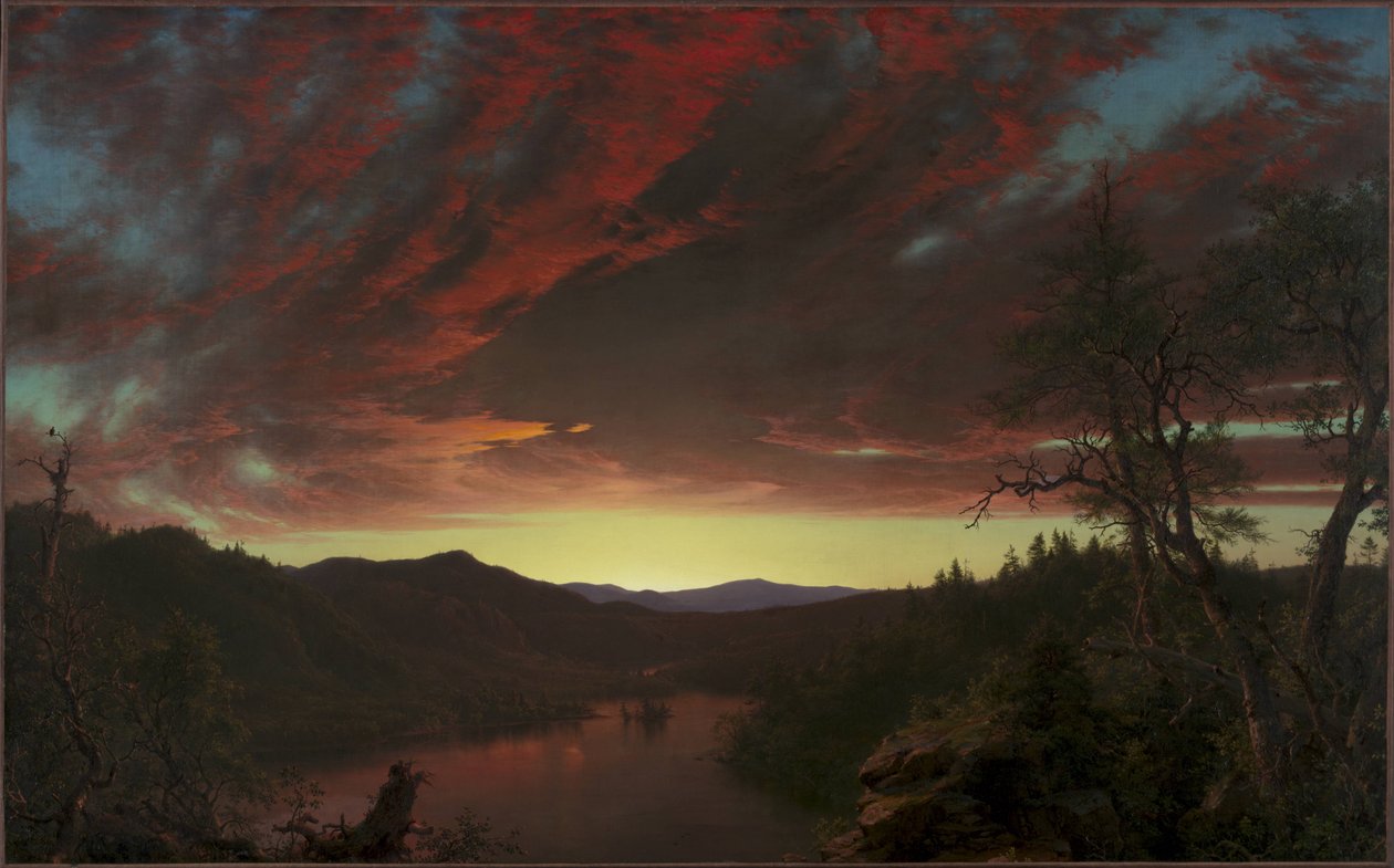 Zmierzch w dziczy autorstwa Frederic Edwin Church