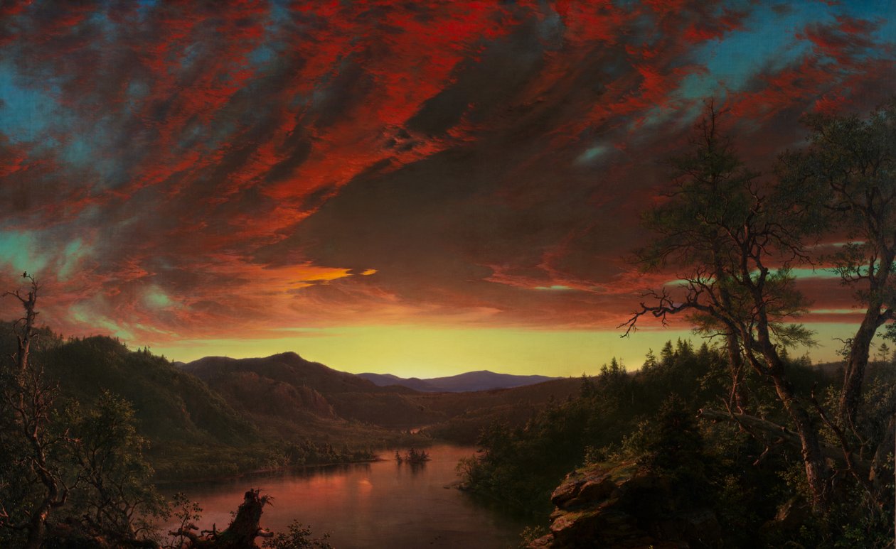 Zmierzch na pustyni, 1860 autorstwa Frederic Edwin Church