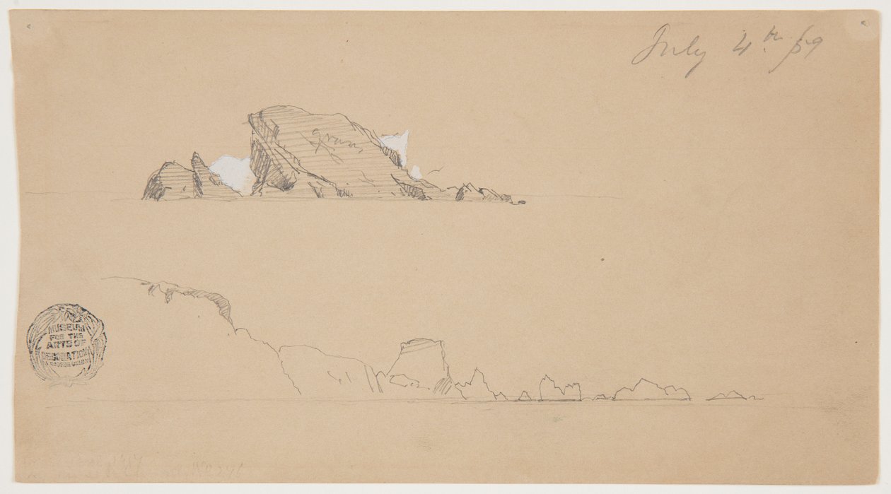Dwie góry lodowe autorstwa Frederic Edwin Church