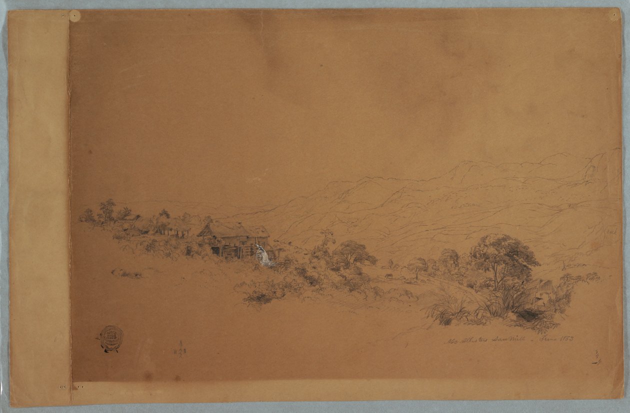 Dolina z tartakiem McAllisters, Kolumbia autorstwa Frederic Edwin Church