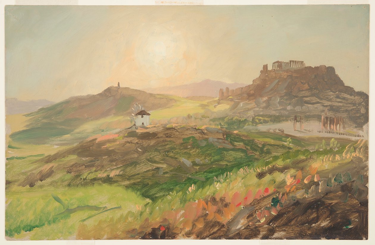 Widok na Akropol, Ateny autorstwa Frederic Edwin Church