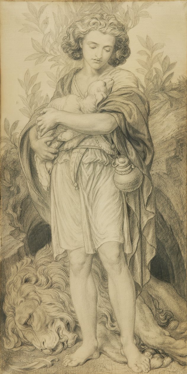 Siostra Pomoc (ołówek na papierze) autorstwa Frederic James Shields