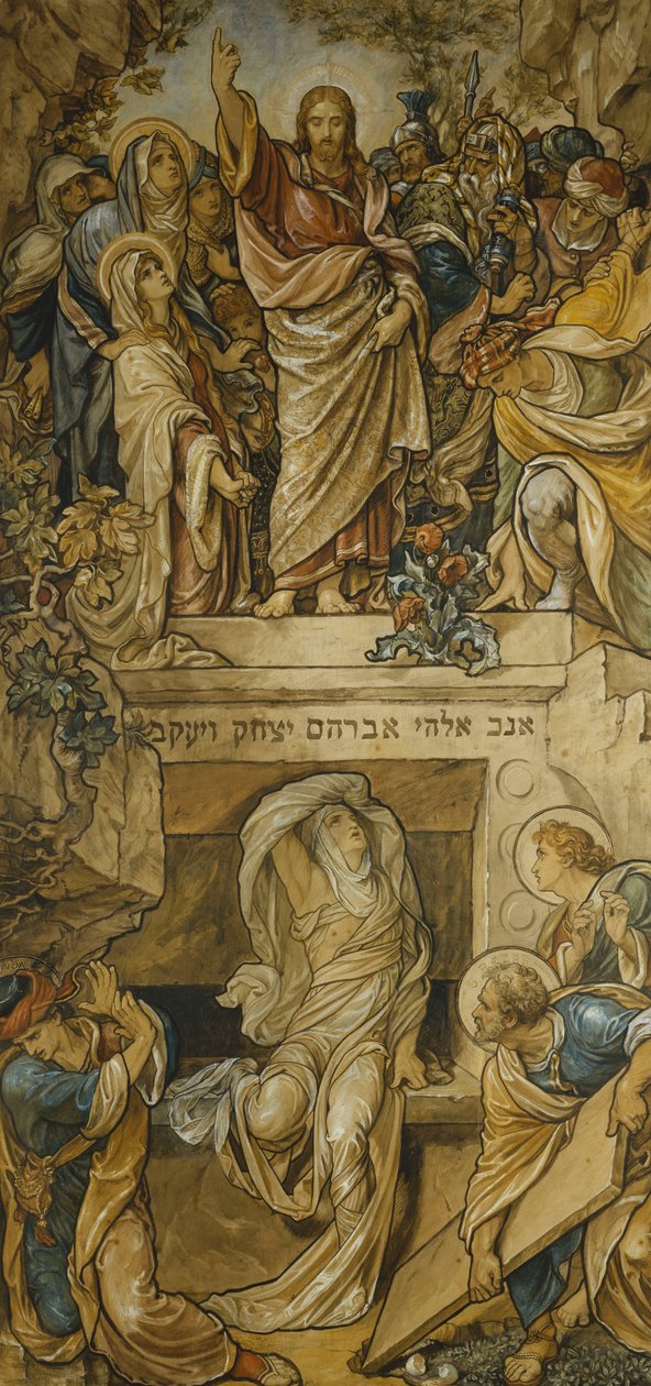 Wskrzeszenie Łazarza, autorstwa Frederic James Shields
