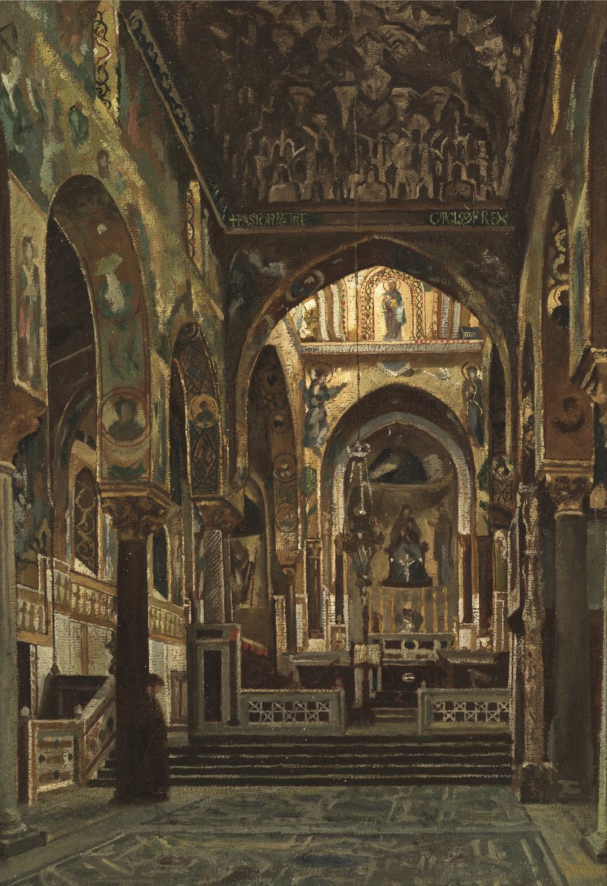 Kaplica Palatyńska, Palermo autorstwa Frederic Leighton