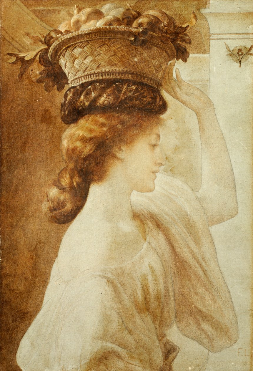 Eucharis: Dziewczyna z koszem owoców autorstwa Frederic Leighton