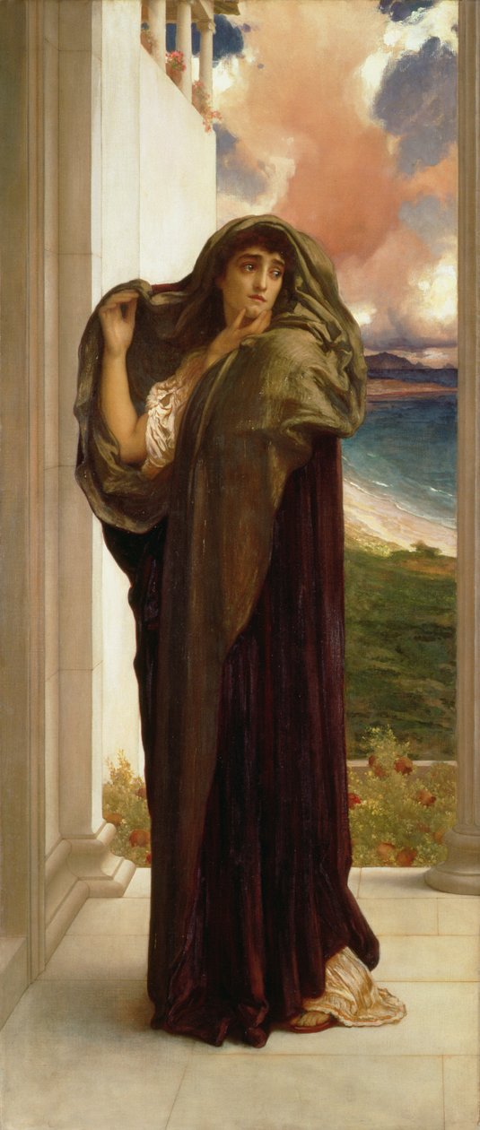Pożegnanie (olej na płótnie) autorstwa Frederic Leighton